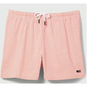 Solid & Striped XXL $125 Classic Swim Trunk Pink Seersucker NWT 4" Inseam